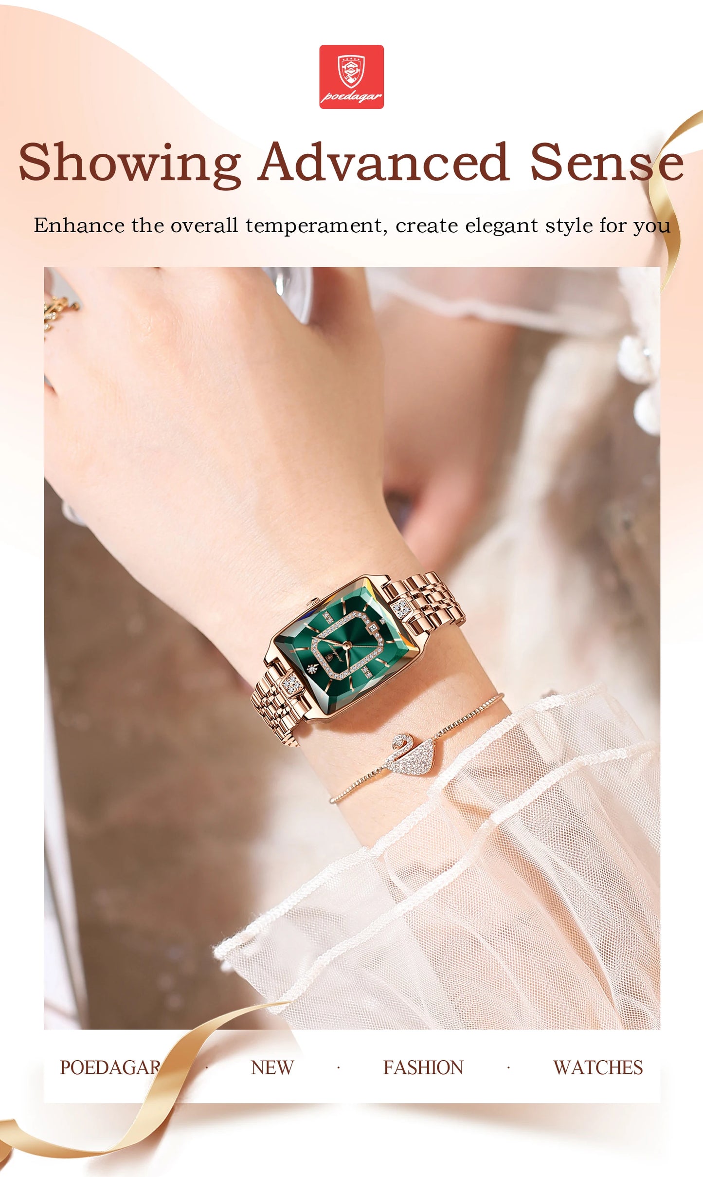 POEDAGAR Luxury Watch For Woman