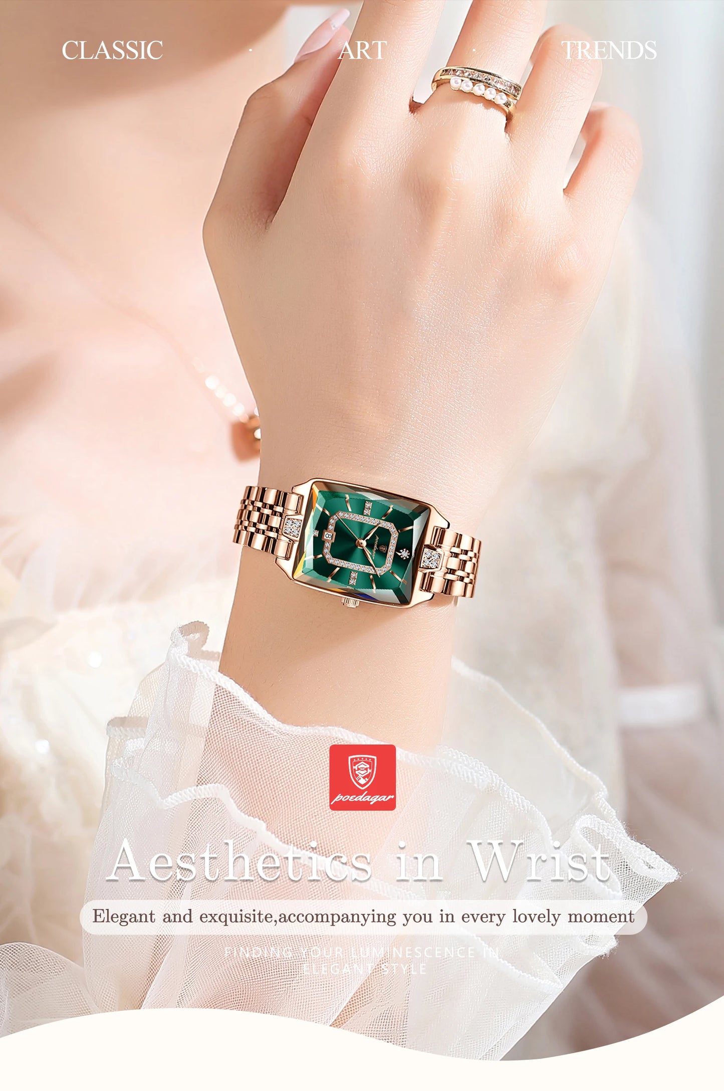 POEDAGAR Luxury Watch For Woman
